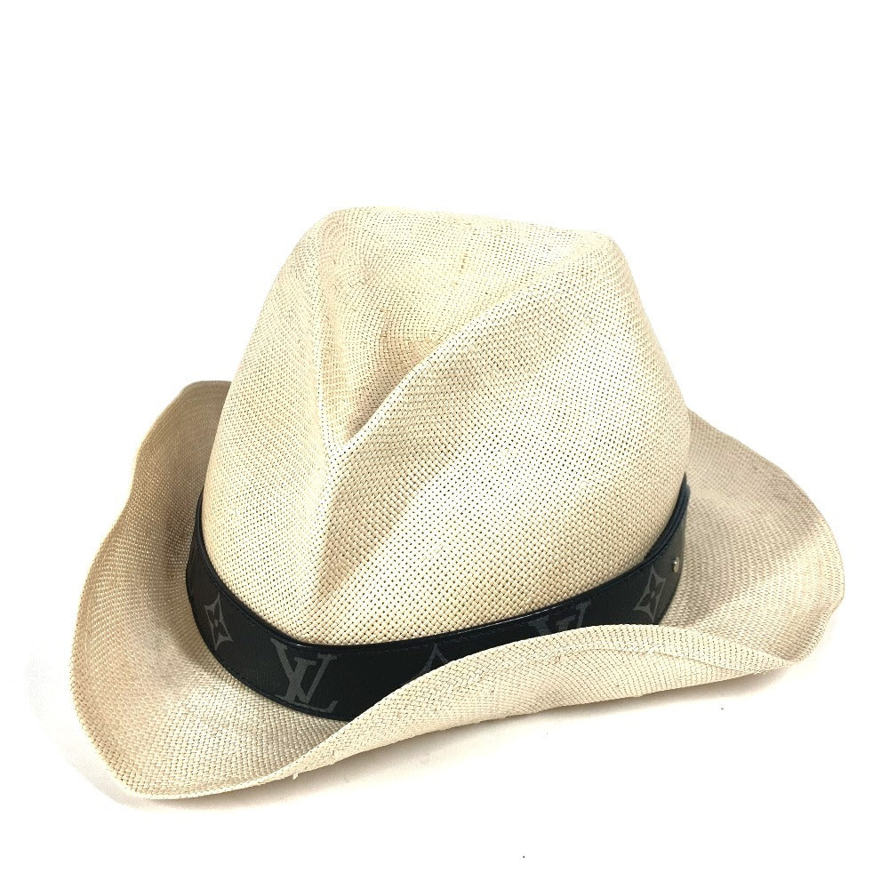 LOUIS VUITTON M75881 モノグラムエクリプス シャポー サマータイム モノグラム ハット帽 帽子 バケットハット ボブハット 麦わら帽子 ハット ペーパー ユニセックス ベージュ - brandshop-reference
