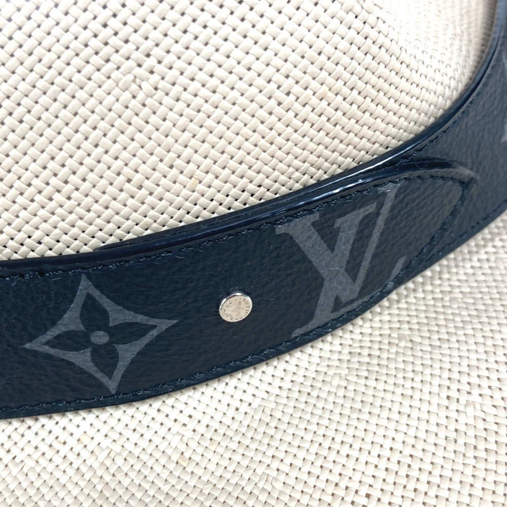LOUIS VUITTON M75881 モノグラムエクリプス シャポー サマータイム モノグラム ハット帽 帽子 バケットハット ボブハット 麦わら帽子 ハット ペーパー ユニセックス ベージュ - brandshop-reference