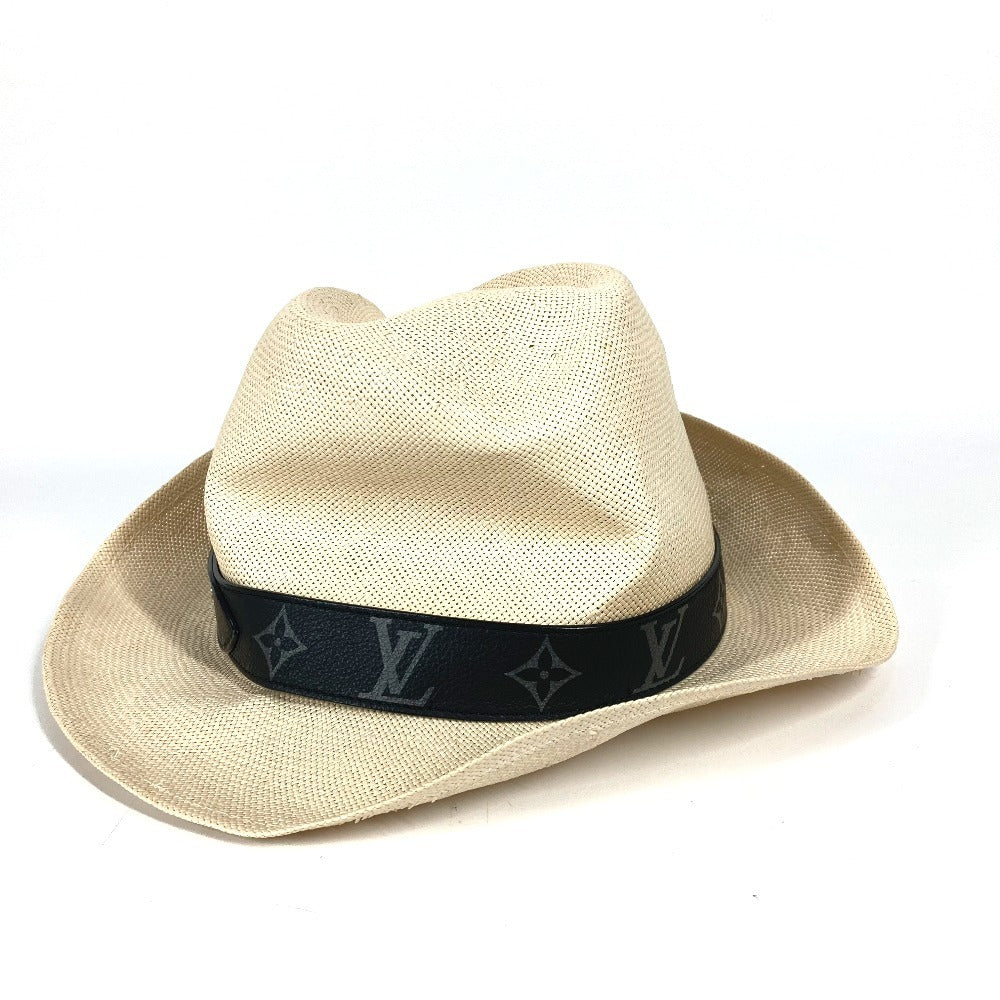 LOUIS VUITTON M75881 モノグラムエクリプス シャポー サマータイム モノグラム ハット帽 帽子 バケットハット ボブハット 麦わら帽子 ハット ペーパー ユニセックス ベージュ - brandshop-reference