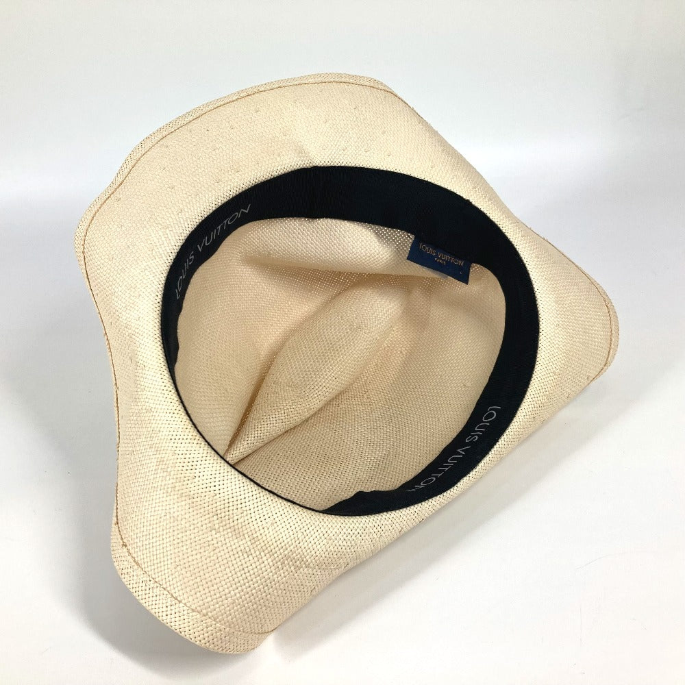 LOUIS VUITTON M75881 モノグラムエクリプス シャポー サマータイム モノグラム ハット帽 帽子 バケットハット ボブハット 麦わら帽子 ハット ペーパー ユニセックス ベージュ - brandshop-reference