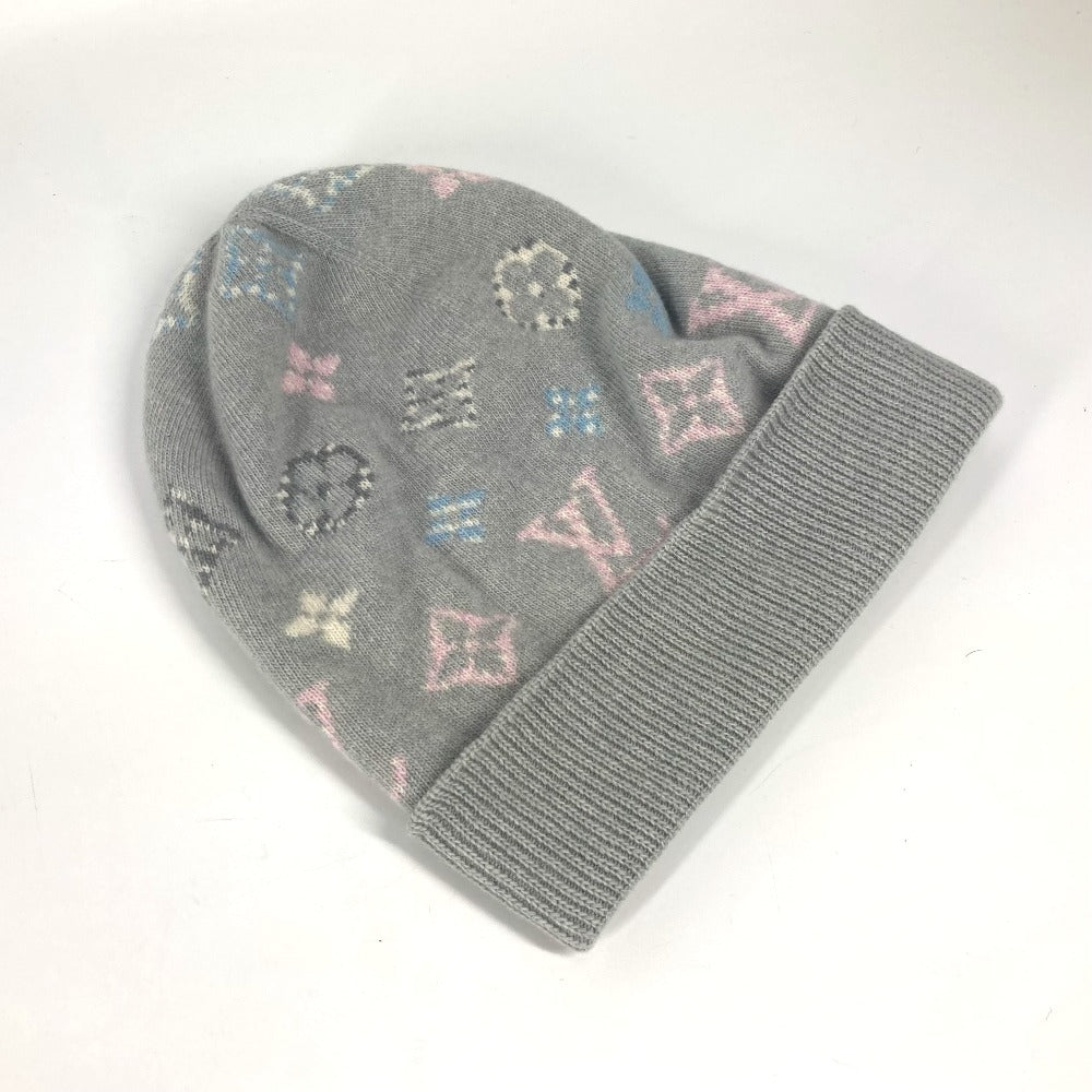 LOUIS VUITTON M70844 ボネ・ポップ モノグラム ビーニー 帽子 ニット帽 ニットキャップ ニット帽 ウール/カシミヤ レディース グレー - brandshop-reference