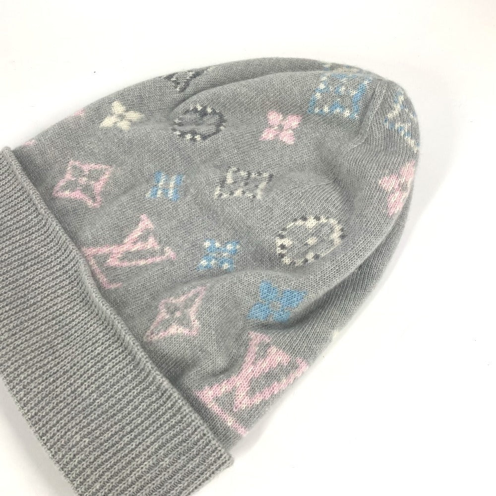 LOUIS VUITTON M70844 ボネ・ポップ モノグラム ビーニー 帽子 ニット帽 ニットキャップ ニット帽 ウール/カシミヤ レディース グレー - brandshop-reference