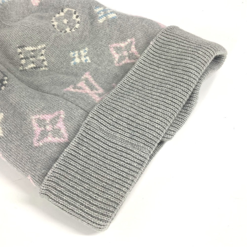LOUIS VUITTON M70844 ボネ・ポップ モノグラム ビーニー 帽子 ニット帽 ニットキャップ ニット帽 ウール/カシミヤ レディース グレー - brandshop-reference