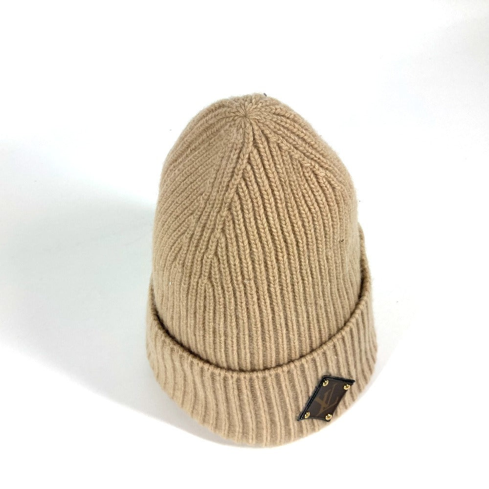 LOUIS VUITTON M77290 Bone LV Beanie beanie hat knit hat knit cap Knit hat wool Beige Used