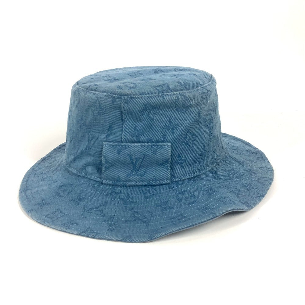 LOUIS VUITTON M77591 モノグラム シャプカ・スケーター カラー ブロックス ハット帽 帽子 バケットハット ボブハット ハット コットン ユニセックス ブルー - brandshop-reference