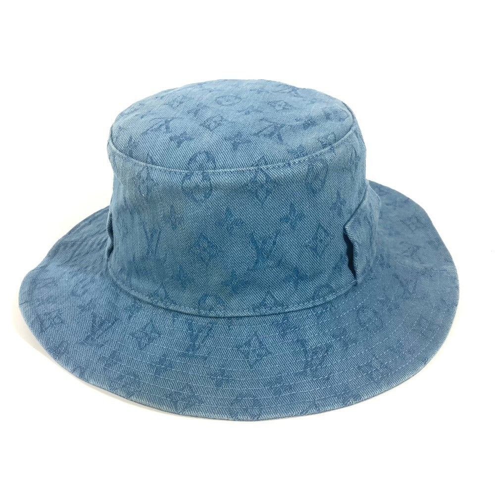 LOUIS VUITTON M77591 モノグラム シャプカ・スケーター カラー ブロックス ハット帽 帽子 バケットハット ボブハット ハット コットン ユニセックス ブルー - brandshop-reference