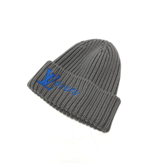 LOUIS VUITTON M7816A Hat Beanie Knit Cap Beanie LV Birds Apparel Knit Hat Wool Men's Gray