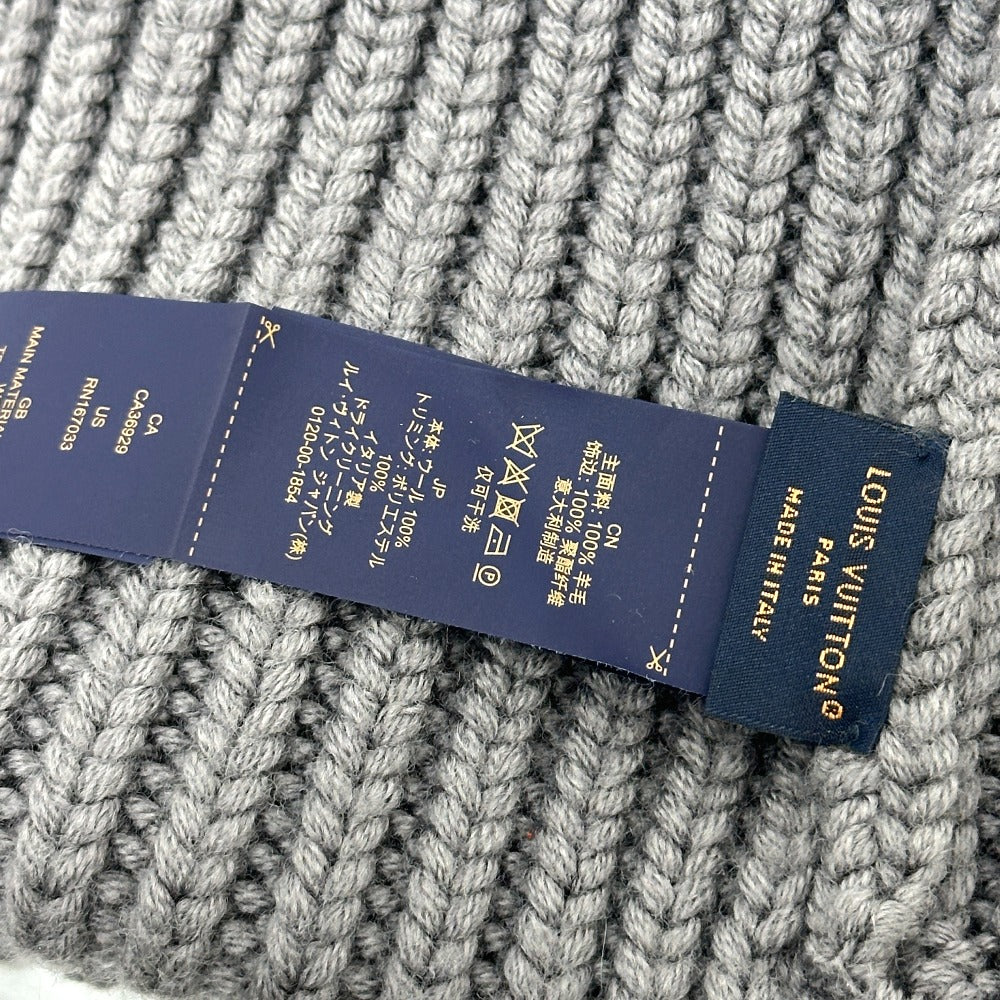 LOUIS VUITTON M7816A Hat Beanie Knit Cap Beanie LV Birds Apparel Knit Hat Wool Men's Gray