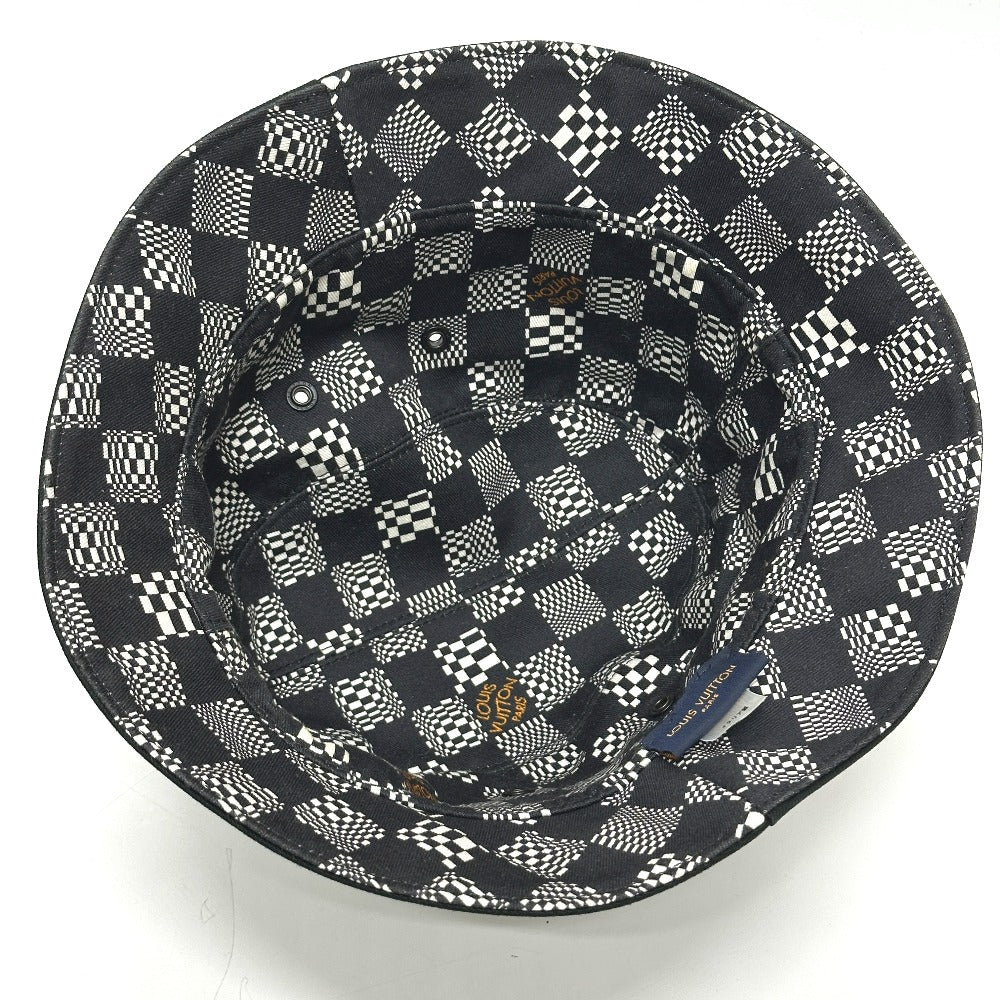 LOUIS VUITTON MP2947 ボネ ディストーテッド ダミエ ハット帽 帽子 バケットハット ボブハット ハット コットン メンズ ブラック