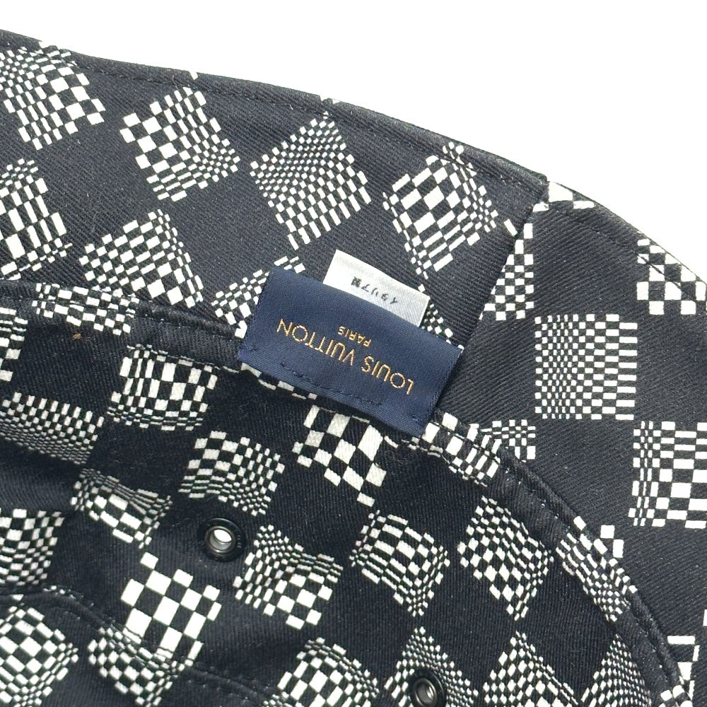 LOUIS VUITTON MP2947 ボネ ディストーテッド ダミエ ハット帽 帽子 バケットハット ボブハット ハット コットン メンズ ブラック