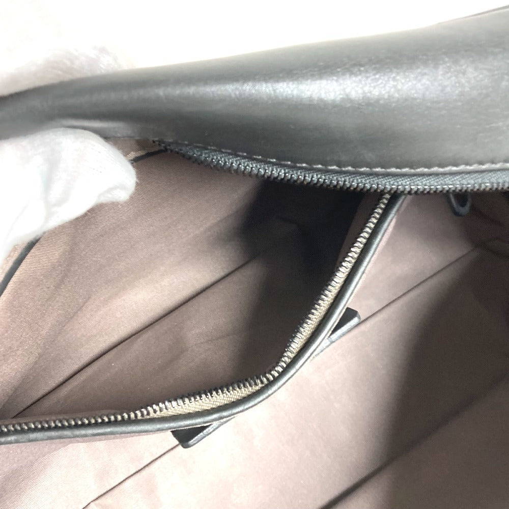 BOTTEGA VENETA Intrecciato Clutch Bag Pouch Second Bag Leather Unisex Dark Gray