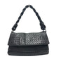 BOTTEGA VENETA 145195 Intrecciato bag shoulder flap Shoulder Bag Leather Black Used
