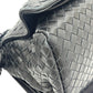 BOTTEGA VENETA 145195 Intrecciato bag shoulder flap Shoulder Bag Leather Black Used