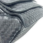 BOTTEGA VENETA 145195 Intrecciato bag shoulder flap Shoulder Bag Leather Black Used
