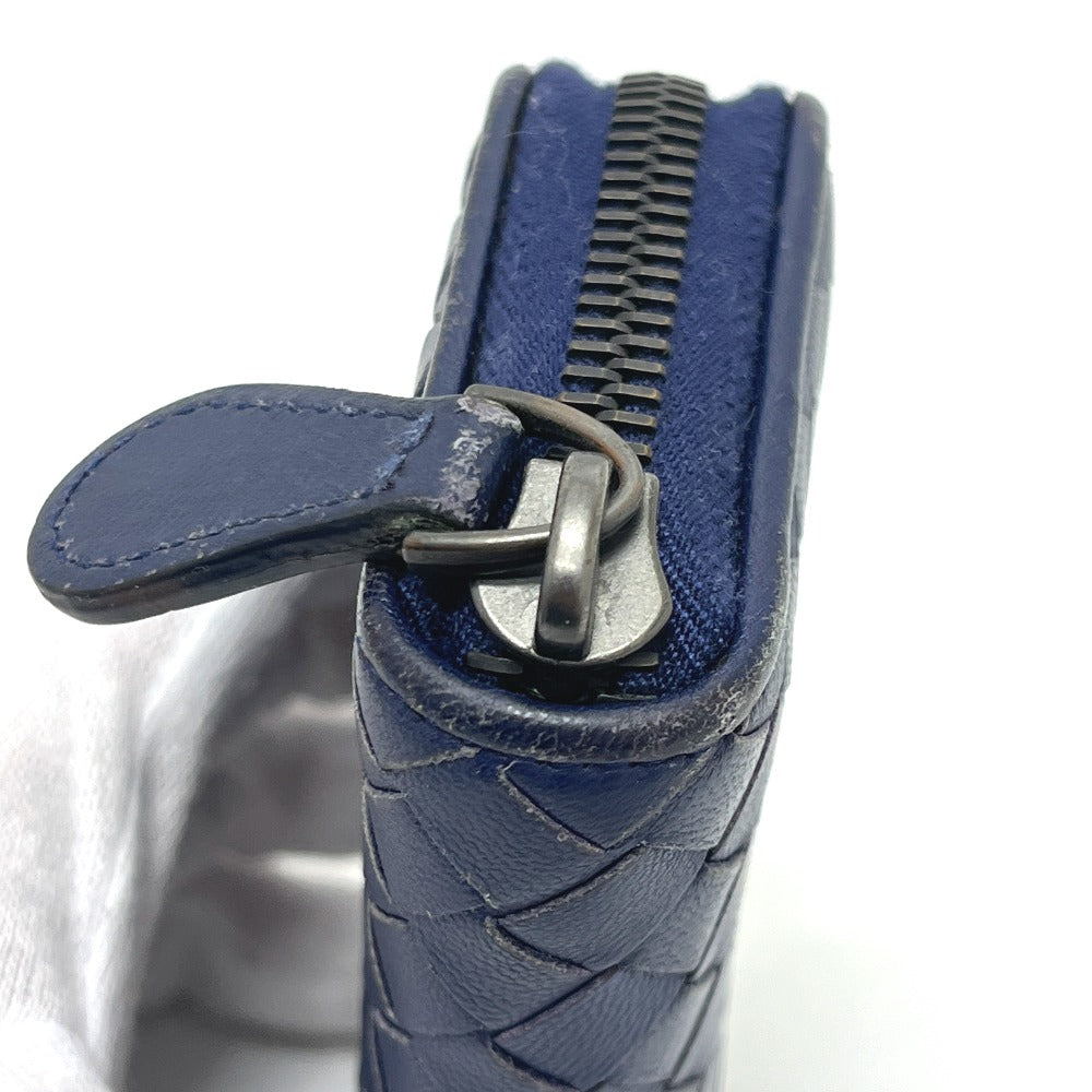 BOTTEGA VENETA 114075 イントレチャート 小銭入れ コインケース レザー レディース ブルー