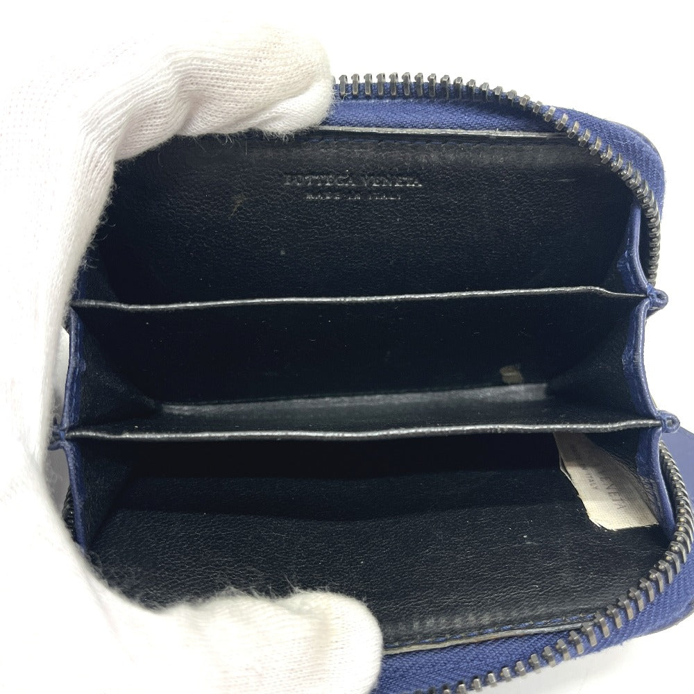 BOTTEGA VENETA 114075 イントレチャート 小銭入れ コインケース レザー レディース ブルー