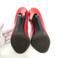 BOTTEGA VENETA open toe heel shoes pumps enamel Red 7 Used
