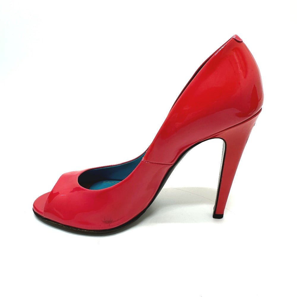 BOTTEGA VENETA open toe heel shoes pumps enamel Red 7 Used