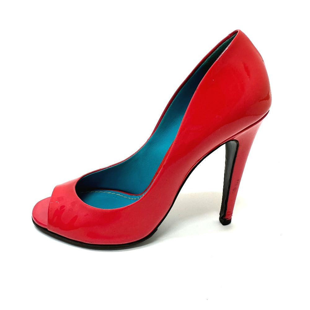 BOTTEGA VENETA open toe heel shoes pumps enamel Red 7 Used