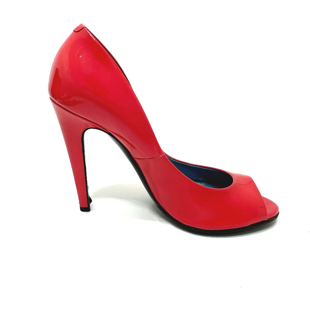 BOTTEGA VENETA open toe heel shoes pumps enamel Red 7 Used