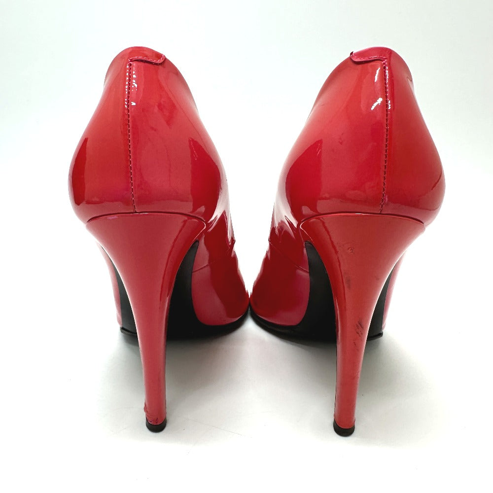 BOTTEGA VENETA open toe heel shoes pumps enamel Red 7 Used