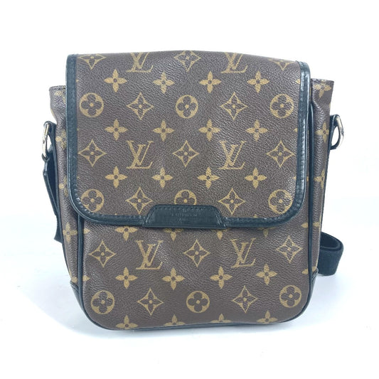 LOUIS VUITTON M56717 モノグラムマカサー バスPM ポシェット カバン フラップ 斜め掛け ショルダーバッグ モノグラムマカサーキャンバス ユニセックス ブラウン - brandshop-reference