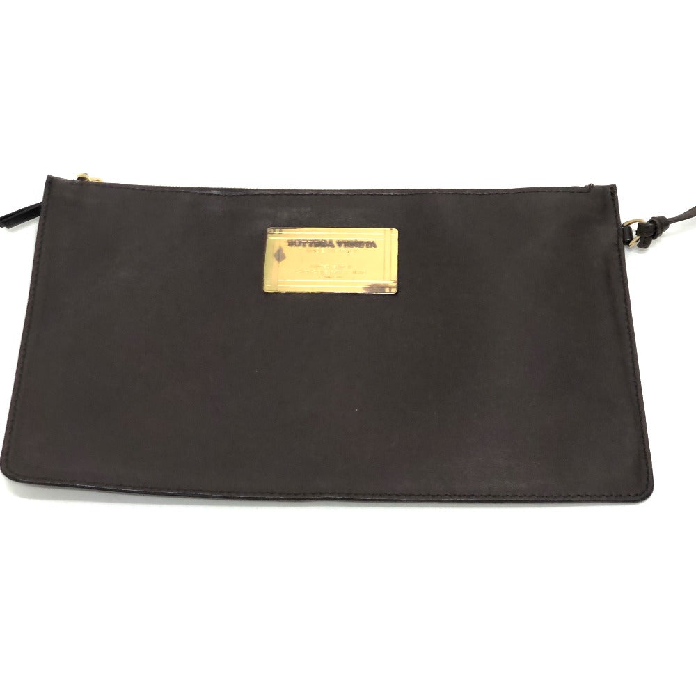 BOTTEGA VENETA 115664 イントレチャート カバMM カバン ポーチ付き 肩掛け トートバッグ レザー レディース ブラウン