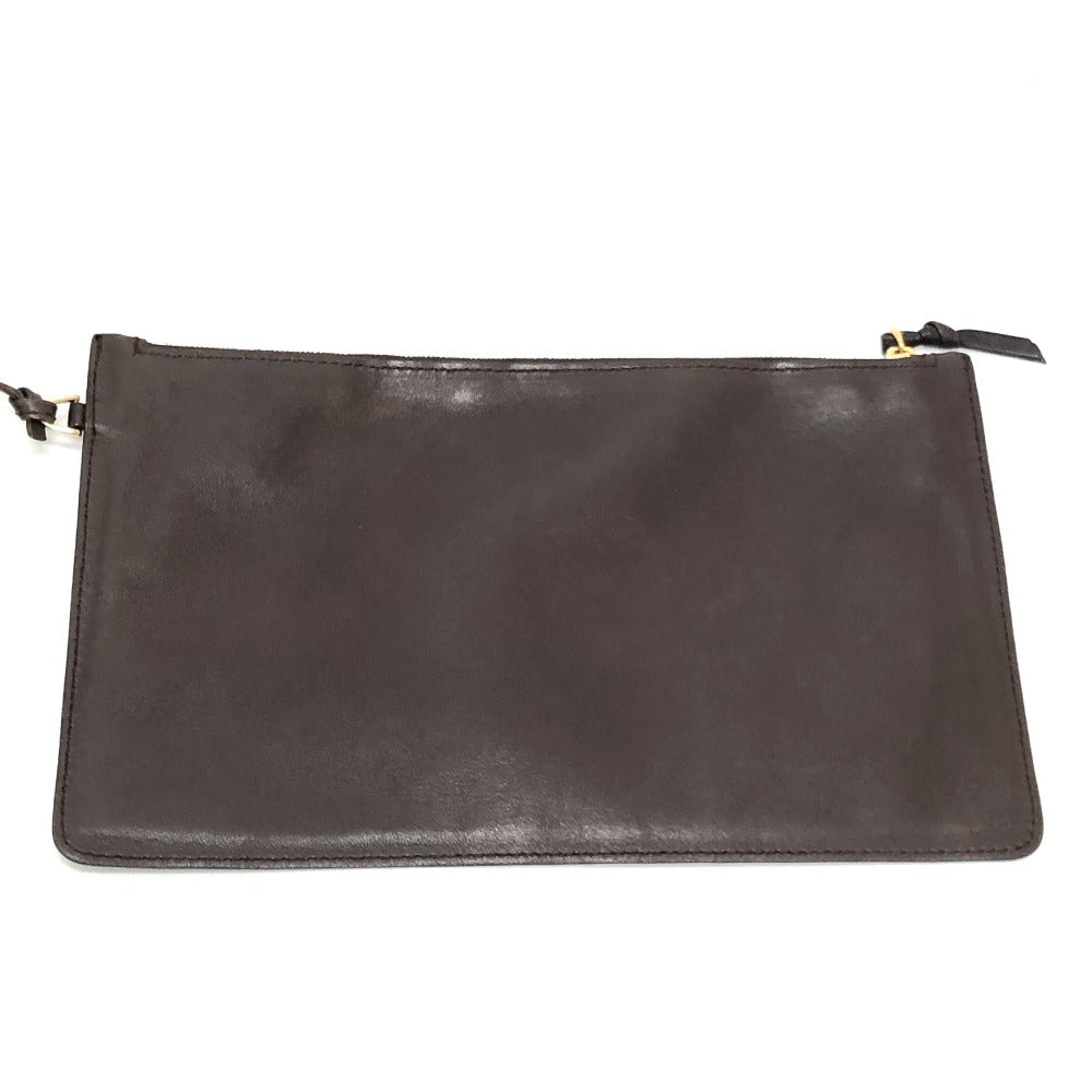 BOTTEGA VENETA 115664 イントレチャート カバMM カバン ポーチ付き 肩掛け トートバッグ レザー レディース ブラウン