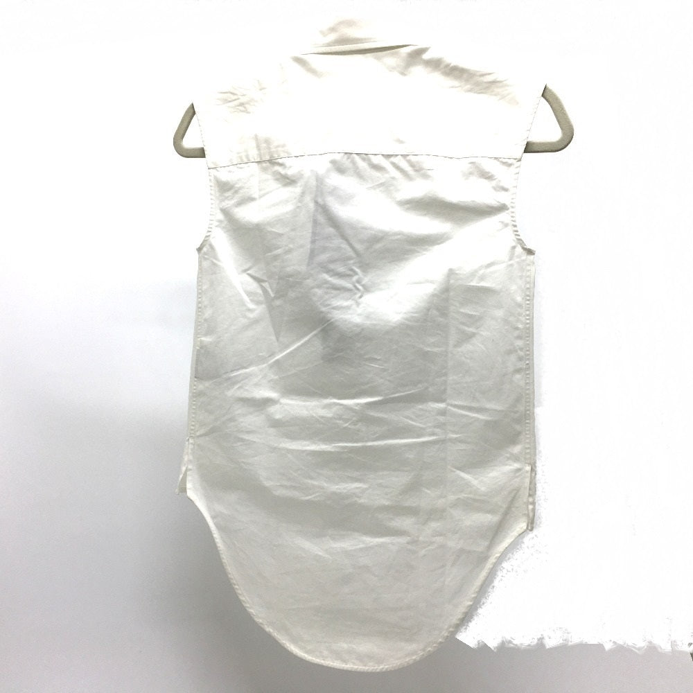 BOTTEGA VENETA 600083VKECO 比翼シャツ ノースリーブ ワイシャツ Ｙシャツ 半袖シャツ コットン レディース ホワイト