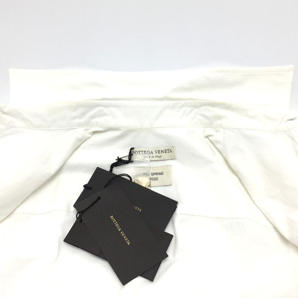 BOTTEGA VENETA 600083VKECO 比翼シャツ ノースリーブ ワイシャツ Ｙシャツ 半袖シャツ コットン レディース ホワイト