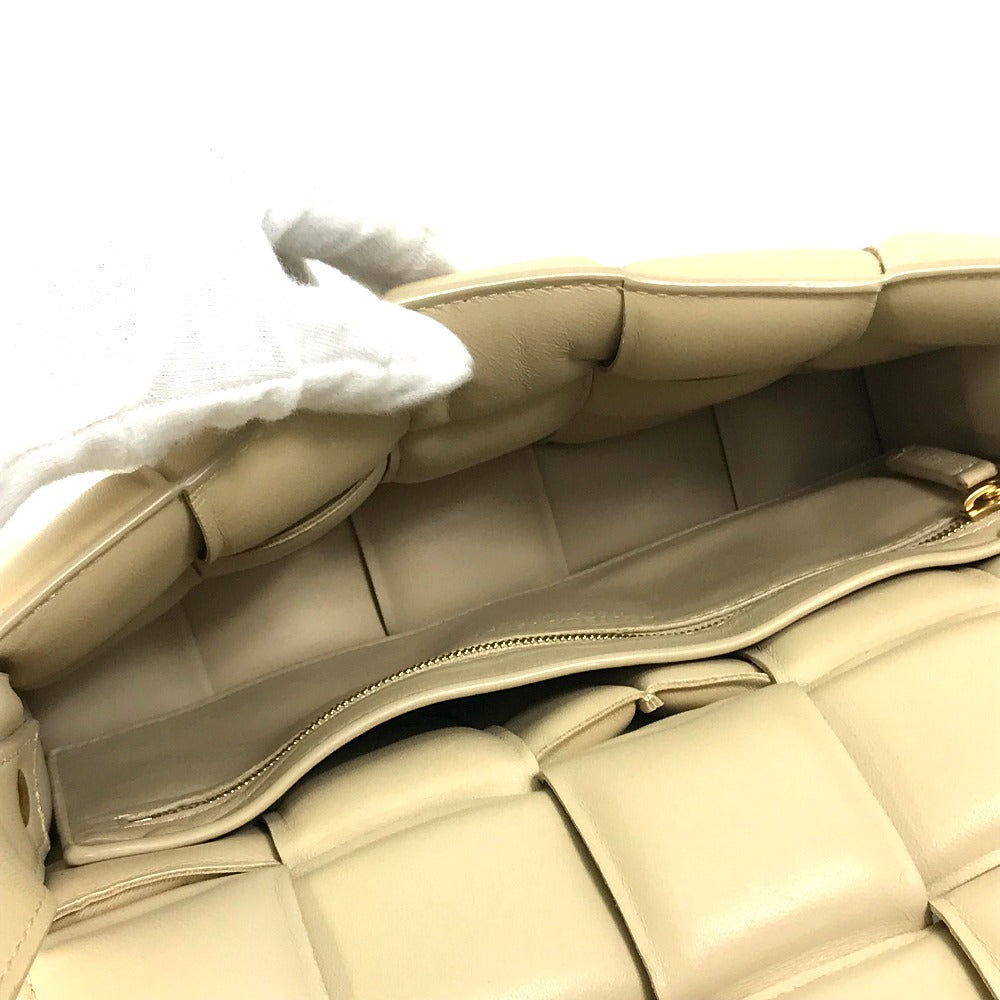 BOTTEGA VENETA 717506 パデッド カセット カバン ショルダーバッグ レザー レディース ベージュ - brandshop-reference