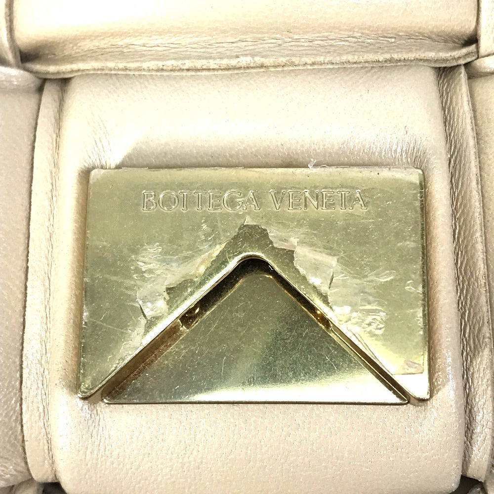 BOTTEGA VENETA 717506 パデッド カセット カバン ショルダーバッグ レザー レディース ベージュ - brandshop-reference