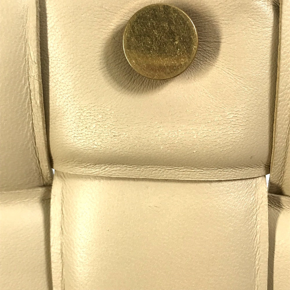 BOTTEGA VENETA 717506 パデッド カセット カバン ショルダーバッグ レザー レディース ベージュ - brandshop-reference