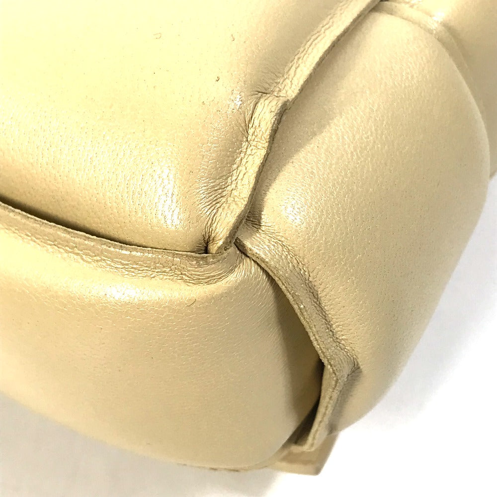 BOTTEGA VENETA 717506 パデッド カセット カバン ショルダーバッグ レザー レディース ベージュ - brandshop-reference