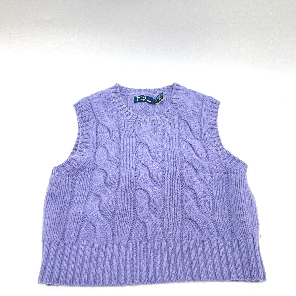 Polo Ralph Lauren Knit Apparel Tops Vest Cotton Women's Purple