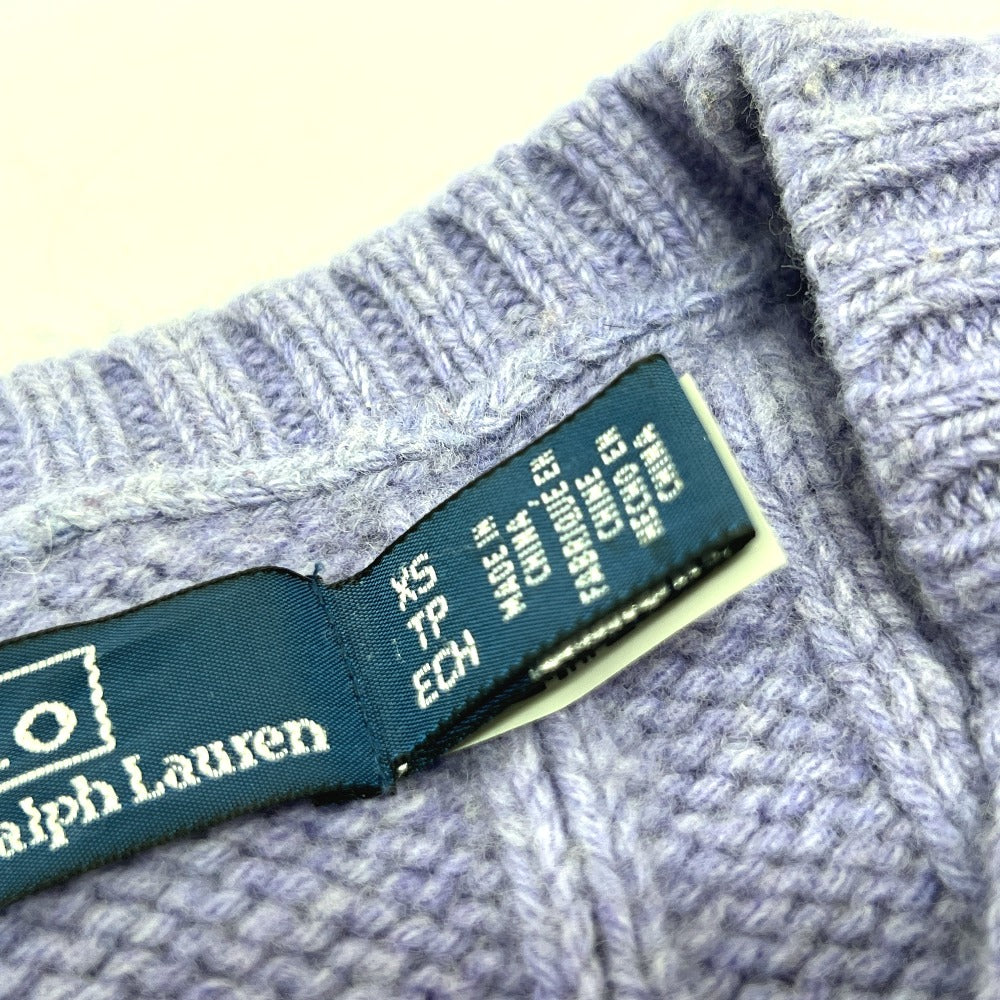 Polo Ralph Lauren Knit Apparel Tops Vest Cotton Women's Purple