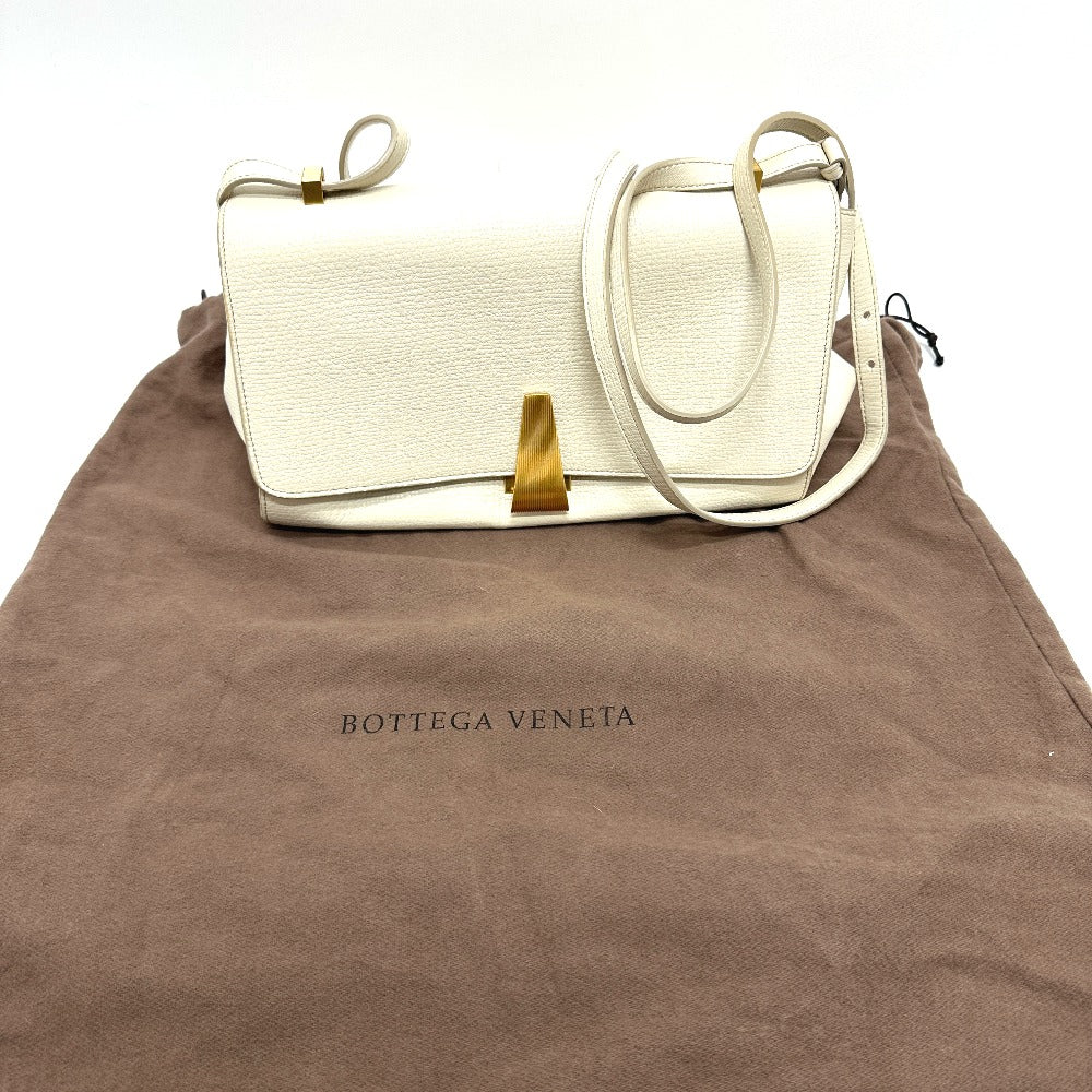 BOTTEGA VENETA 410721 パルメラート アングル カバン 肩掛け 斜め掛け ショルダーバッグ レザー レディース アイボリー ホワイト - brandshop-reference