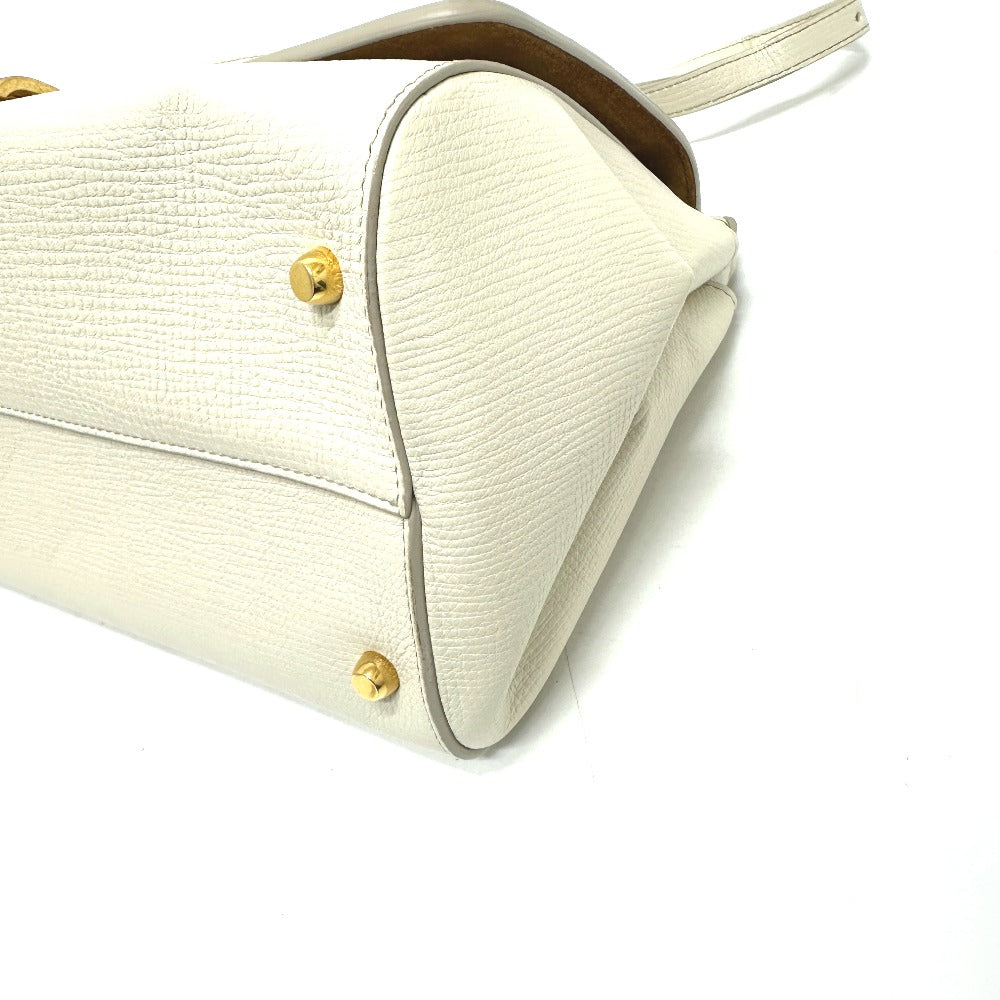 BOTTEGA VENETA 410721 パルメラート アングル カバン 肩掛け 斜め掛け ショルダーバッグ レザー レディース アイボリー ホワイト - brandshop-reference