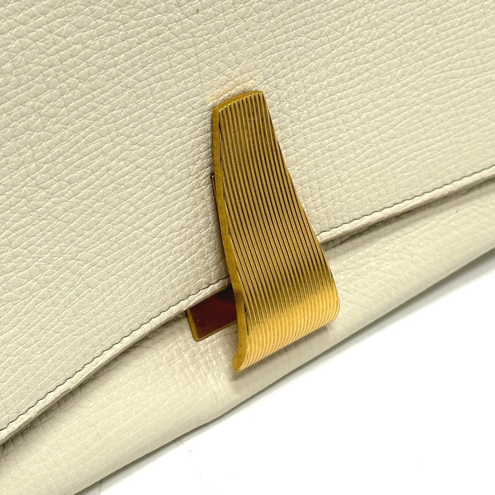 BOTTEGA VENETA 410721 パルメラート アングル カバン 肩掛け 斜め掛け ショルダーバッグ レザー レディース アイボリー ホワイト - brandshop-reference