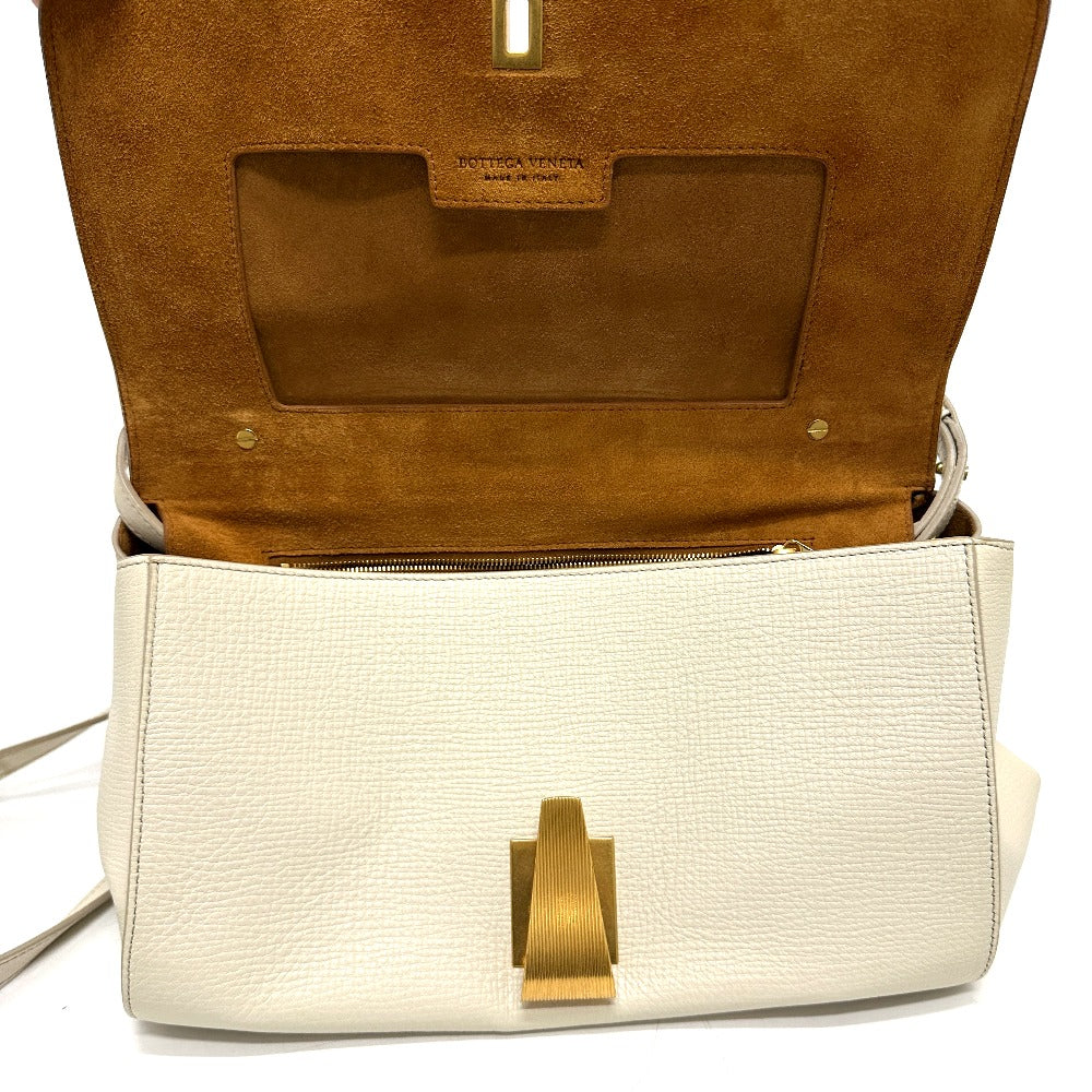 BOTTEGA VENETA 410721 パルメラート アングル カバン 肩掛け 斜め掛け ショルダーバッグ レザー レディース アイボリー ホワイト - brandshop-reference