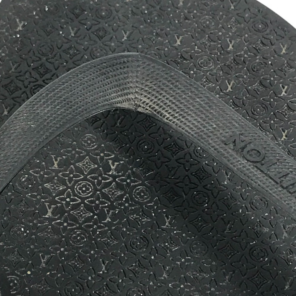 LOUIS VUITTON モノグラム ロゴ ビーチサンダル 靴 シューズ サンダル ラバー メンズ ブラック - brandshop-reference