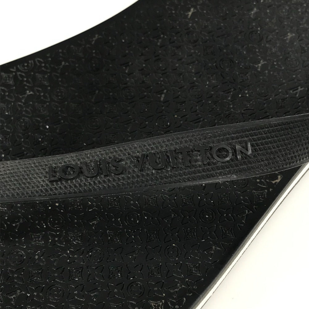 LOUIS VUITTON モノグラム ロゴ ビーチサンダル 靴 シューズ サンダル ラバー メンズ ブラック - brandshop-reference