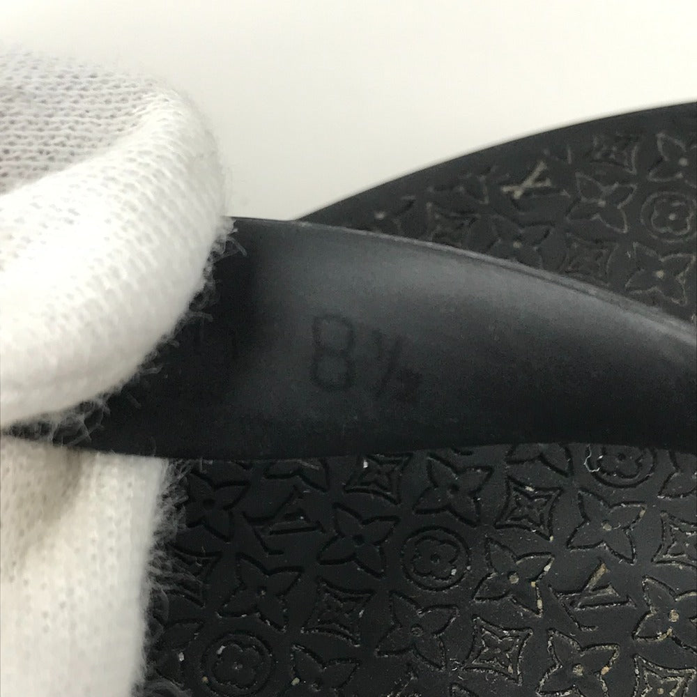 LOUIS VUITTON モノグラム ロゴ ビーチサンダル 靴 シューズ サンダル ラバー メンズ ブラック - brandshop-reference