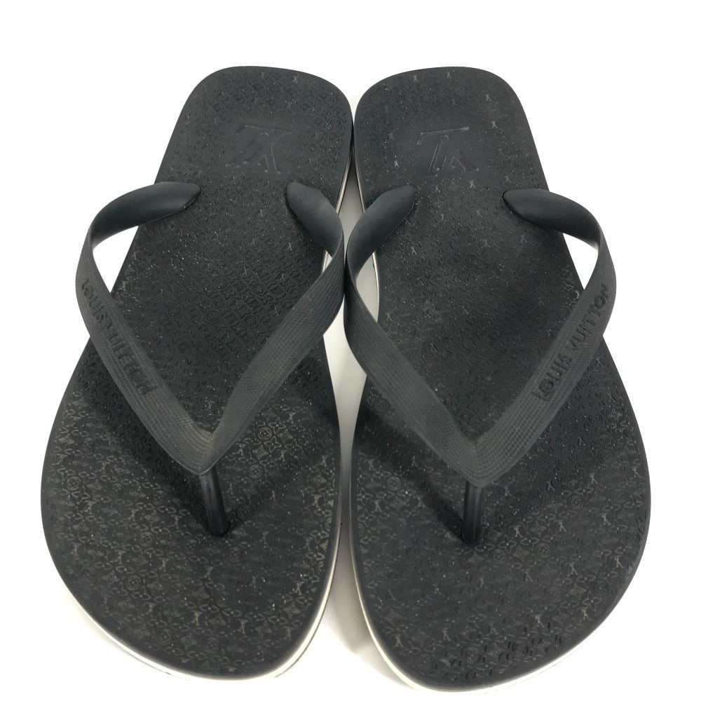 LOUIS VUITTON モノグラム ロゴ ビーチサンダル 靴 シューズ サンダル ラバー メンズ ブラック - brandshop-reference