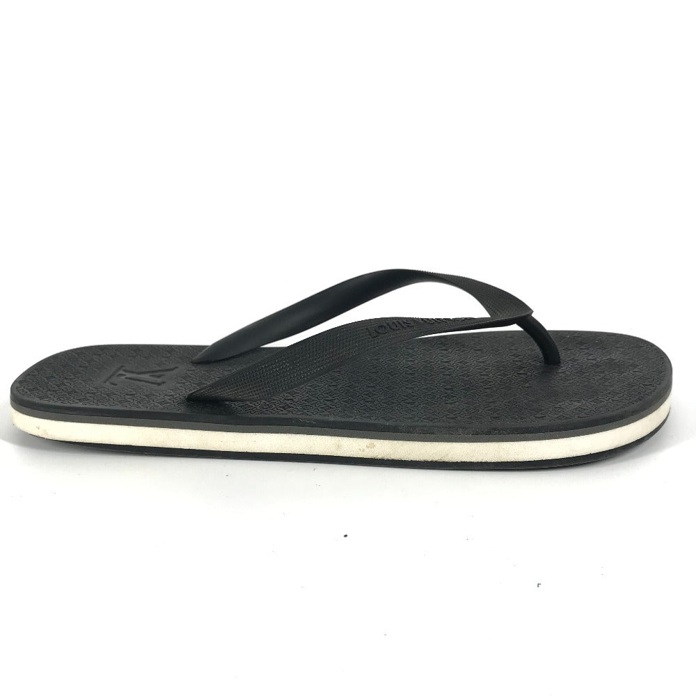 LOUIS VUITTON モノグラム ロゴ ビーチサンダル 靴 シューズ サンダル ラバー メンズ ブラック - brandshop-reference