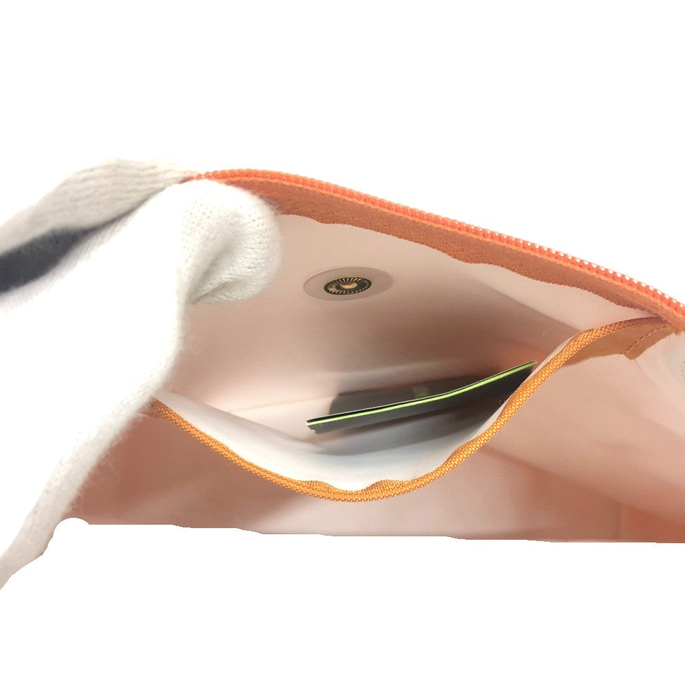 Longchamp le pliage lipat tote beg mini tote beg nilon wanita oren