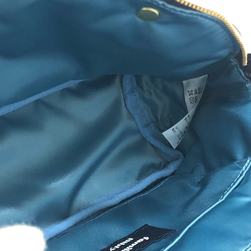 familia Bibiy x Familia Bivy collaboration mini bag poodle ribbon Hand Bag Canvas blue Used