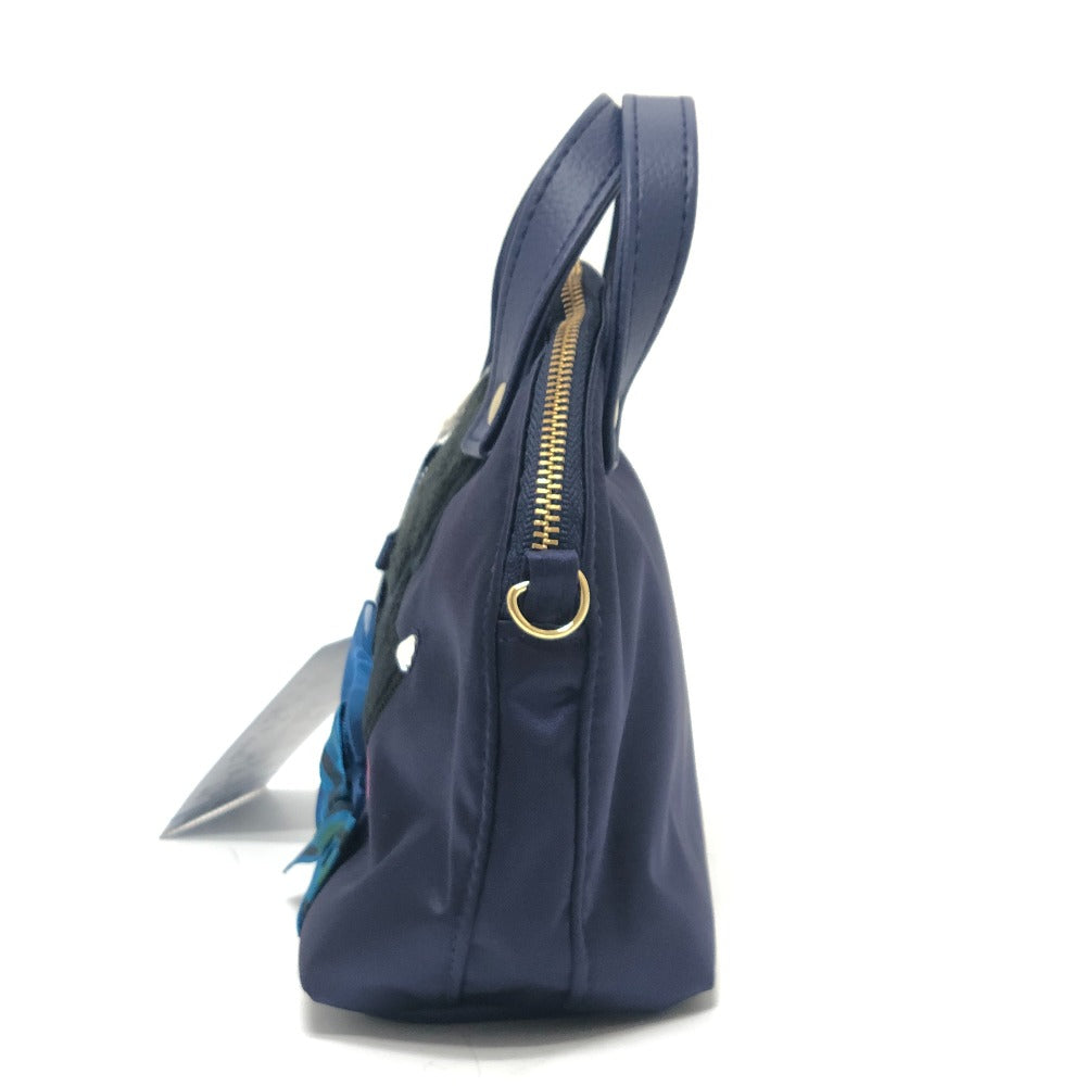 familia Bibiy x Familia Bivy collaboration mini bag poodle ribbon Hand Bag Canvas blue Used