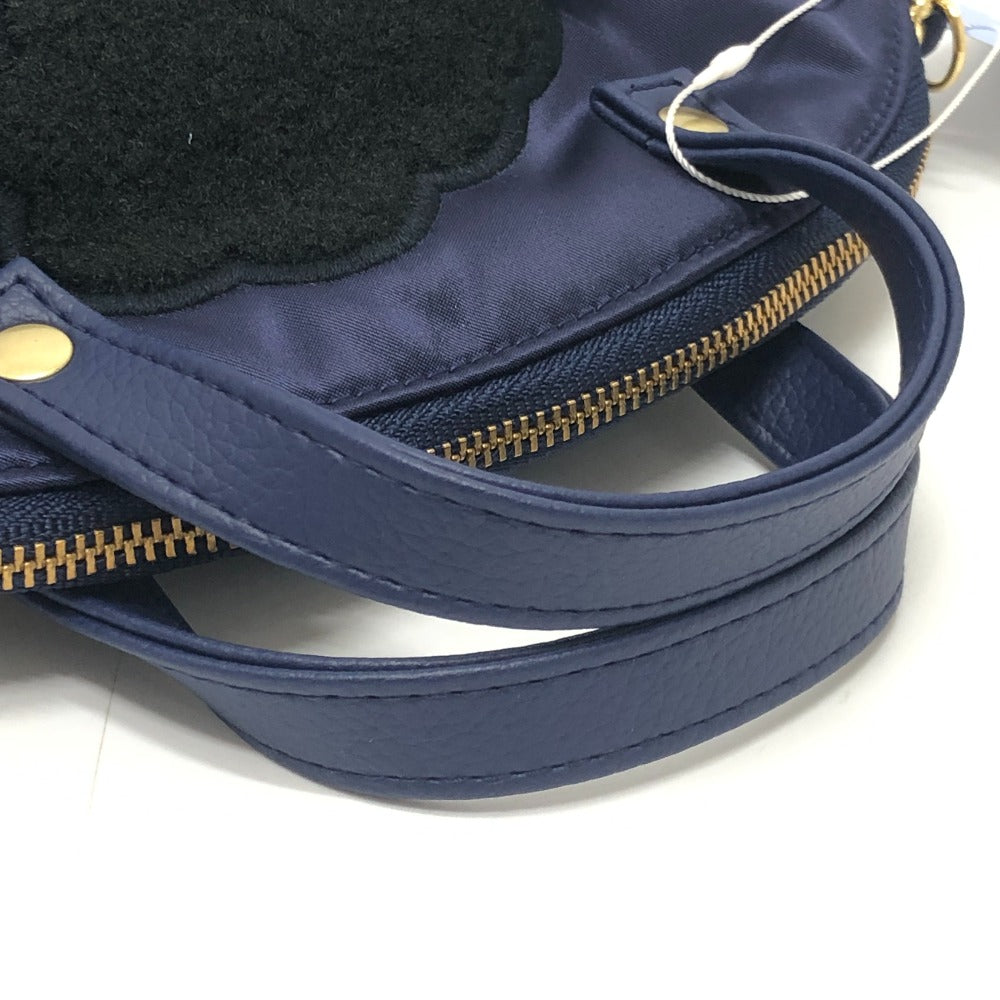 familia Bibiy x Familia Bivy collaboration mini bag poodle ribbon Hand Bag Canvas blue Used