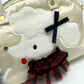 familia Bibiy x Familia Bibiy. x familiar collaboration mini bag Mini bag with poodle and ribbon design. Hand Bag Canvas White Used